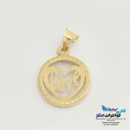 آویز طلا - طرح قلب - Love-MM1307 آویز طلا - طرح قلب - Love-MM1307